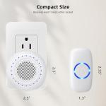 PHYSEN Wireless Doorbell with 1000ft Range and 32 Tones