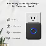 FOVKSUC Waterproof Wireless Doorbell with 60 Chimes