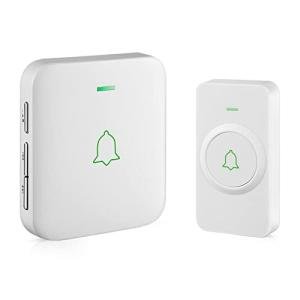 AVANTEK Wireless Doorbell with 52 Melodies & LED Flash