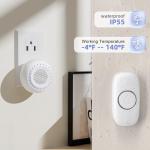 PHYSEN Wireless Doorbell with 1000ft Range and 32 Tones