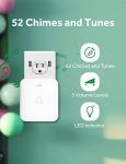 AVANTEK Wireless Doorbell with 52 Melodies & LED Flash