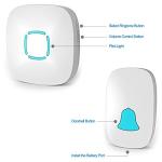 Waterproof Wireless Doorbell Chime Kit with 36 Sounds