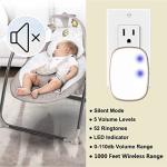 Wireless Doorbell with 1,000ft Range and LED Flash