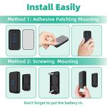 Waterproof Wireless Doorbell with 66 Chimes and 115dB