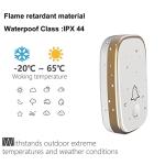 Wireless Doorbell with 1,000ft Range and LED Flash