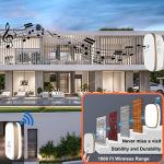 Wireless Doorbell with 1,000ft Range and LED Flash