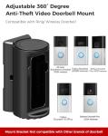 Adjustable 360° Doorbell Angle Mount for Ring