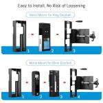 Metal Ring Doorbell Mount - Renter Friendly Solution