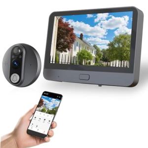 Cawhun WiFi Peephole Camera with 2-Way Talk
