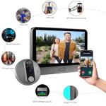 Cawhun WiFi Peephole Camera with 2-Way Talk