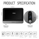 Cawhun WiFi Peephole Camera with 2-Way Talk