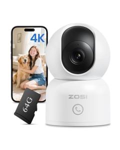 ZOSI 4K Indoor WiFi Security Camera with Night Vision