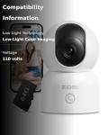 ZOSI 4K Indoor WiFi Security Camera with Night Vision