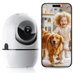 Indoor Pan/Tilt Security Camera with Night Vision