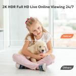 Owltron 2K Indoor Security Camera with Night Vision