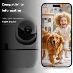 Indoor Pan/Tilt Security Camera with Night Vision