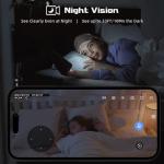 Indoor Pan/Tilt Security Camera with Night Vision