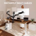 HUANUO Triple Monitor Mount for 17-32 Inch Screens