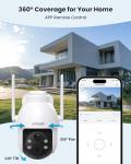 ieGeek 2K Solar WiFi Outdoor Security Camera