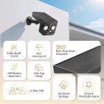 PM POPMAKE Wireless Solar Security Camera 2K