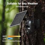 Solar 4G LTE Outdoor Security Camera with Night Vision
