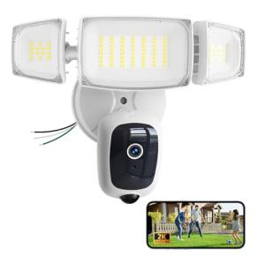 Olafus 2K Floodlight Camera with Motion and Night Vision