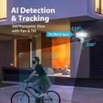 Olafus 2K QHD Motion-Activated Floodlight Camera