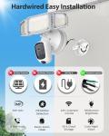 Olafus 2K Floodlight Camera with Motion and Night Vision