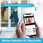 Olafus 2K QHD Motion-Activated Floodlight Camera