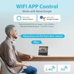 Olafus 2K QHD Motion-Activated Floodlight Camera