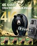 MAXDONE 4K Solar WiFi Trail Camera with Night Vision