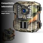WOSPORTS 24MP HD Mini Game Camera with Night Vision
