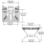WiTi Stainless Steel Corner Wall Mount for PTZ Camera