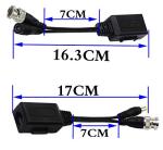 ZdyCGTime HD Video Balun Cat5 to BNC