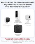 No Drill Adhesive Wall Mount for Ring Cameras