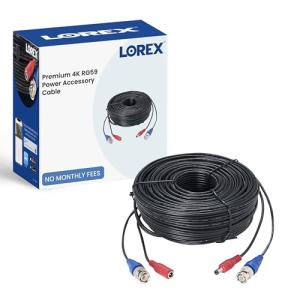 Lorex 4K 60ft Power Video Cable for Cameras