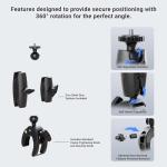 ARKON Sturdy Clamp Camera Mount with Locking Knob