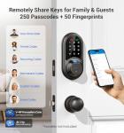 Veise RZ07 Smart Fingerprint Door Lock – Keyless Entry