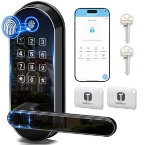 Fingerprint Smart Lock with Keypad and Handle