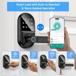 Smart Keypad Door Lock with Fingerprint and App Control