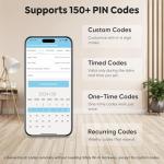 Smart Fingerprint Deadbolt Lock with Keypad Access