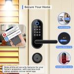 Fingerprint Smart Lock with Keypad and Handle
