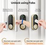 Smart Fingerprint Deadbolt Lock with Keypad Access