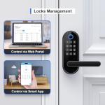Fingerprint Smart Lock with Keypad and Handle