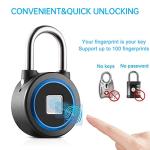 Smart Fingerprint Padlock with Bluetooth and App