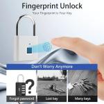UMIK Smart Fingerprint Padlock - USB Rechargeable