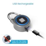 Smart Fingerprint Padlock with Bluetooth and App