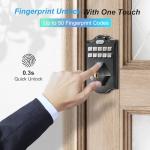 KANFOX KS2 Smart Fingerprint Door Lock, Keyless Entry