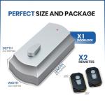 InstaLock Smart Remote Door Lock with Two Remotes