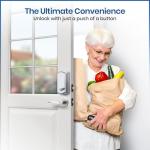 InstaLock Smart Remote Door Lock with Two Remotes